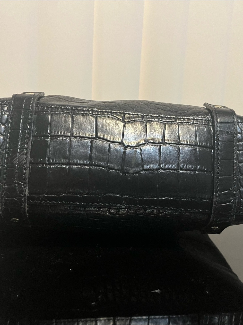 Kate Spade  Croc-Embossed Leather Shoulder Bag - Picture 7 of 9